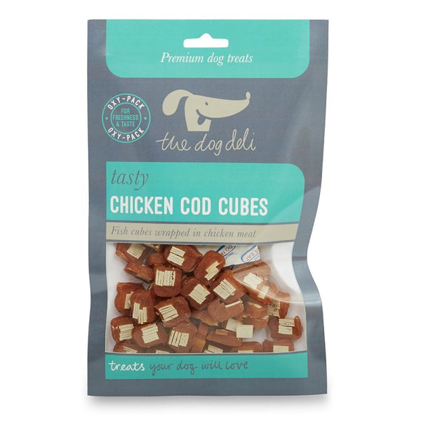 Petface Dog Deli 100g Chicken Cod Cubes - DeWaldens Garden Centre