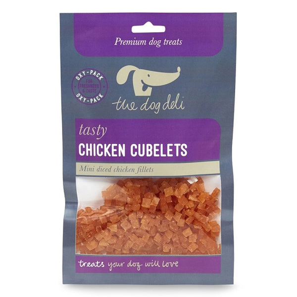 Petface Dog Deli 100g Chicken Cubelets Dog Treats - DeWaldens Garden Centre