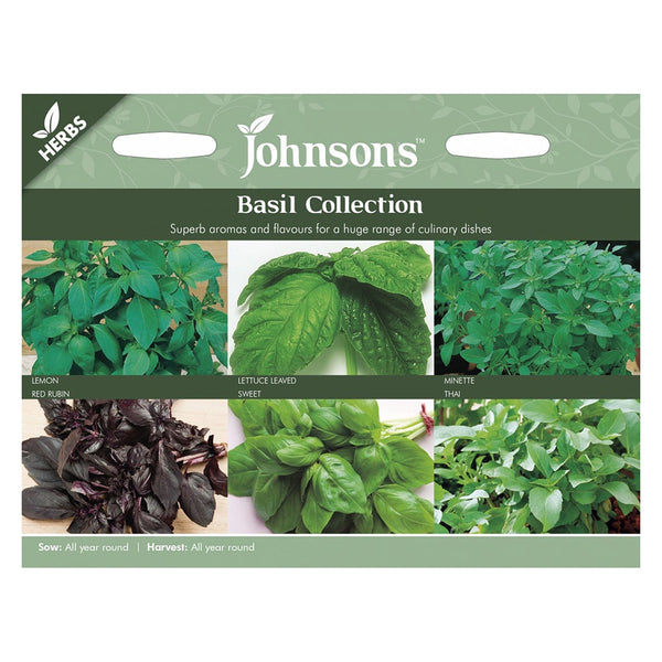 Johnsons Basil Collection Seeds - DeWaldens Garden Centre
