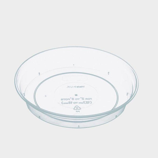 Stewarts Clear Saucer for 11-18cm Pots - DeWaldens Garden Centre