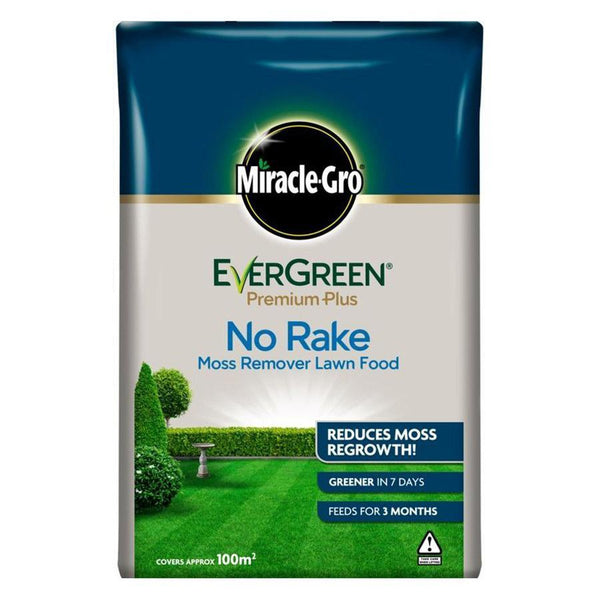 Miracle Gro Evergreen Premium Plus No Rake Moss Remover Lawn Food - DeWaldens Garden Centre