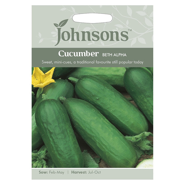 Johnsons Cucumber Beth Alpha Seeds - DeWaldens Garden Centre
