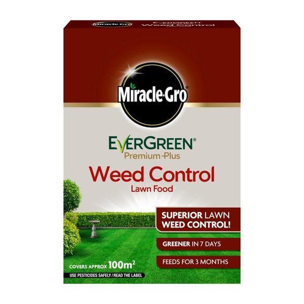 Miracle Gro Evergreen Premium Plus Weed Control Lawn Food 100m2 - DeWaldens Garden Centre