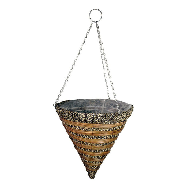 Gardman Sisal Rope & Fern Hanging Cone - DeWaldens Garden Centre