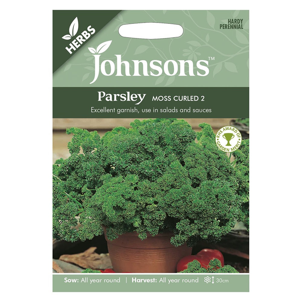 Johnsons Parsley Moss Curled 2 Seeds DeWaldens Garden Centre