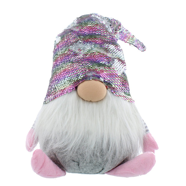 Festive Plush Standing Gonk with Sequin Hat - DeWaldens Garden Centre