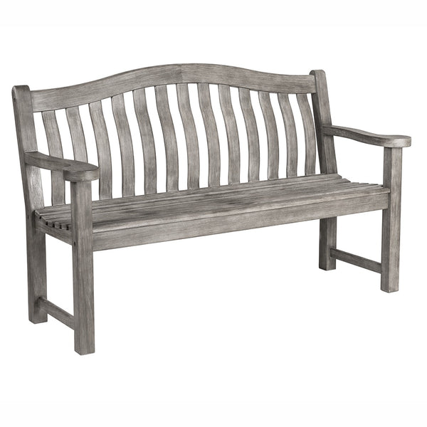 Alexander Rose Grey Painted Acacia Wood Turnberry Bench 5ft - DeWaldens Garden Centre