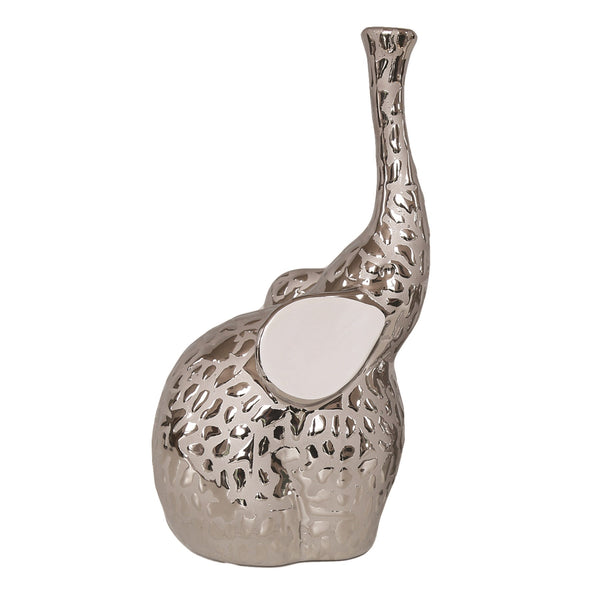 Straits Sitting Trunk Up Elephant 26cm - DeWaldens Garden Centre