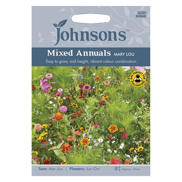 Johnsons Mixed Annuals Mary Lou Seeds - DeWaldens Garden Centre