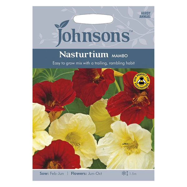 Johnsons Nasturtium Mambo Seeds - DeWaldens Garden Centre