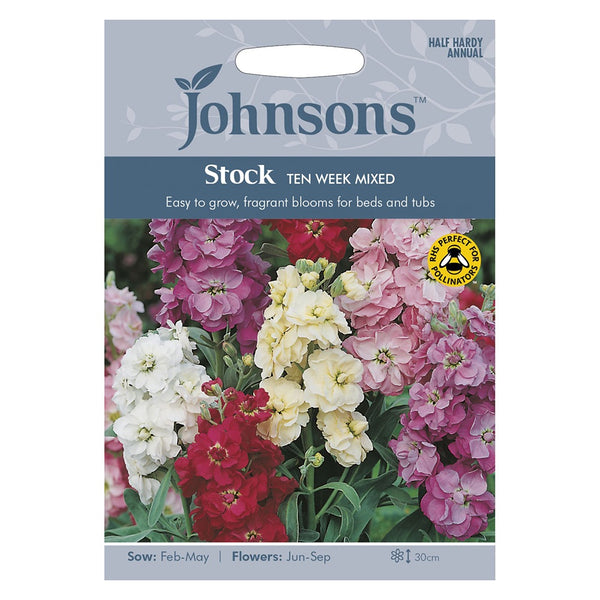 Johnsons Stock Ten Week Mixed Seeds - DeWaldens Garden Centre