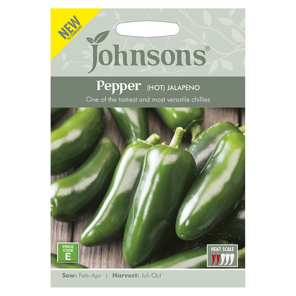Johnsons Pepper (Hot) Jalapeno Seeds - DeWaldens Garden Centre