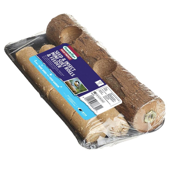 Gardman Seed & Insect Mini Suet Rolls & Feeder - DeWaldens Garden Centre