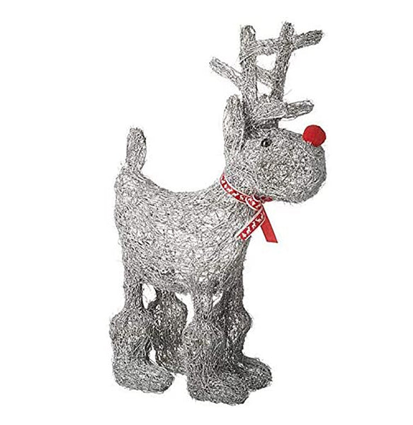 'Heaven Sends' Wicker Reindeer Medium - DeWaldens Garden Centre