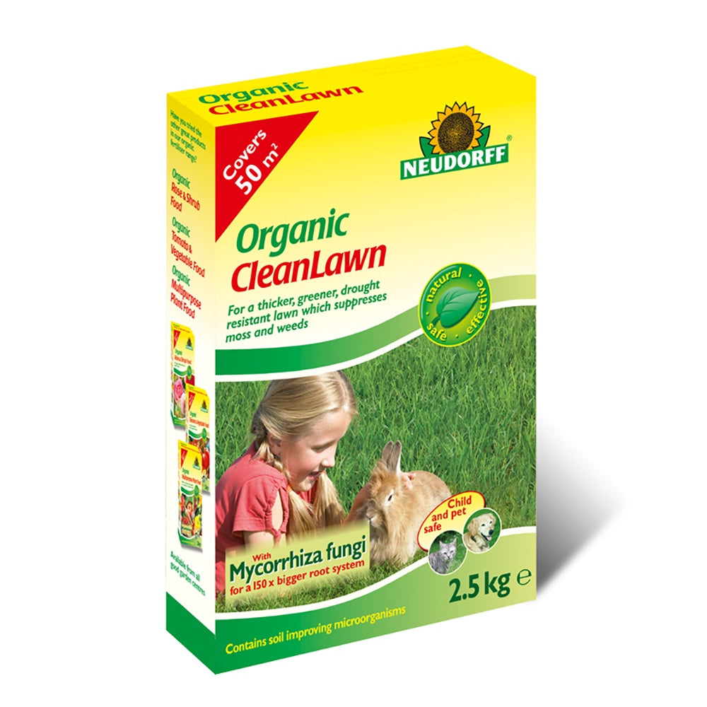 Neudorff Organic Clean Lawn 2.5kg DeWaldens Garden Centre