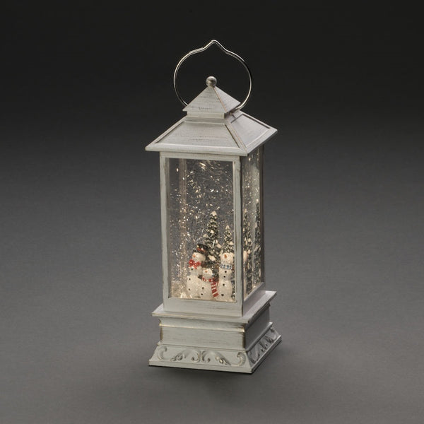 Konstsmide LED Water Lantern (Various Designs) | Snowmen White | DeWaldens Garden Centre
