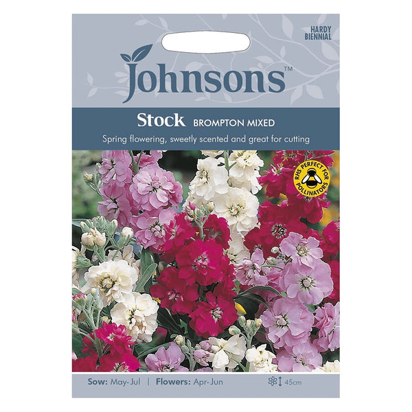 Johnsons Stock Brompton Mixed Seeds - DeWaldens Garden Centre