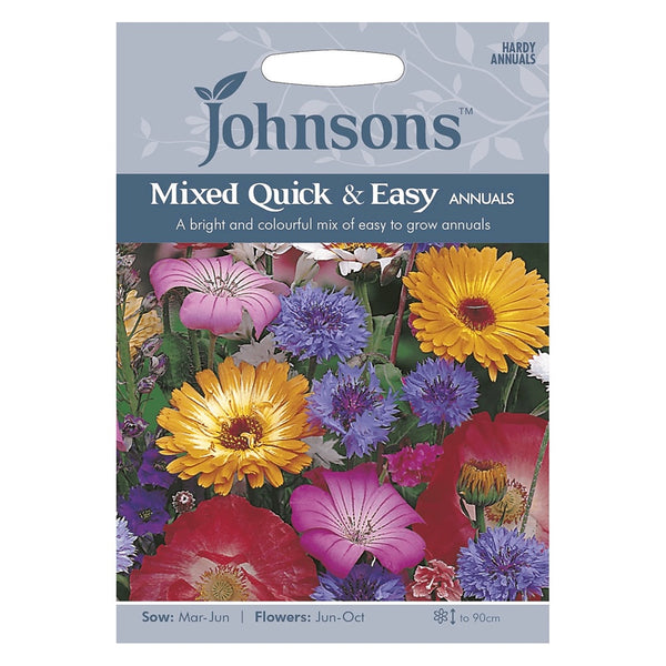 Johnsons Mixed Quick And Easy Annuals Seeds - DeWaldens Garden Centre