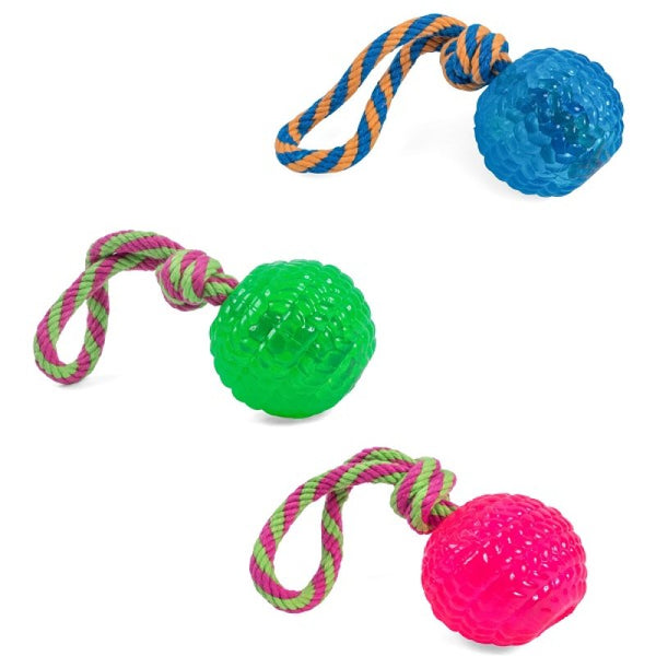 Petface Toyz Rope Ball Dog Toy - DeWaldens Garden Centre