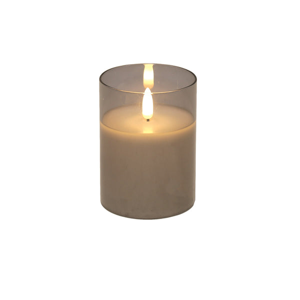 Straits LED Grey Candle - DeWaldens Garden Centre