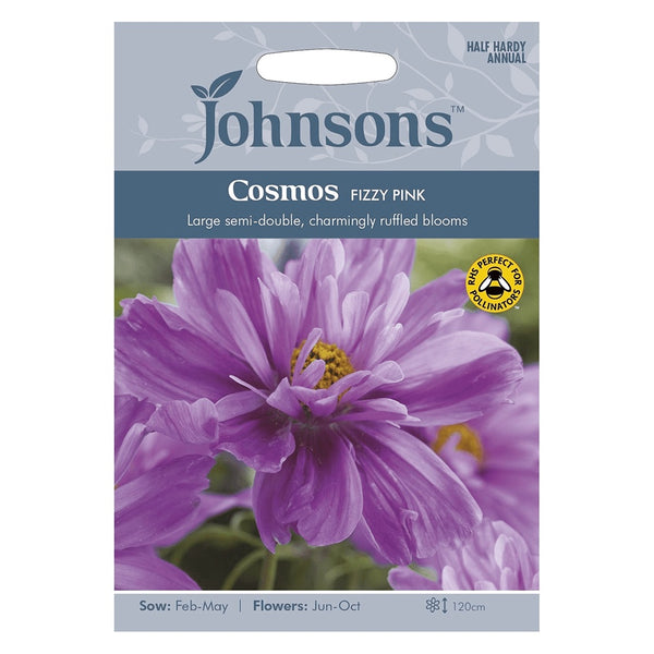 Johnsons Cosmos Fizzy Pink Seeds - DeWaldens Garden Centre