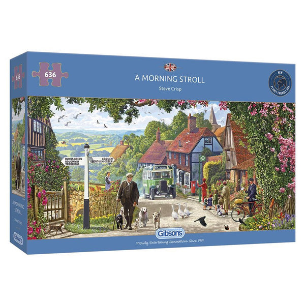 Gibsons 636 Piece Jigsaw Puzzle - A Morning Stroll - DeWaldens Garden Centre