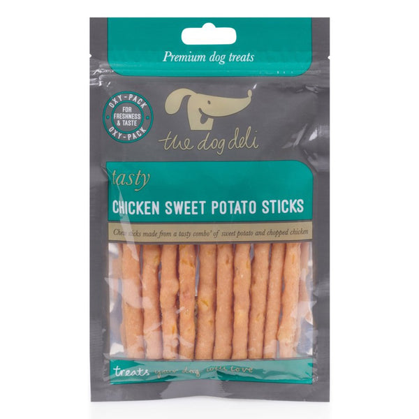 Petface Dog Deli Chicken Sweet Potato Stick 100g - DeWaldens Garden Centre