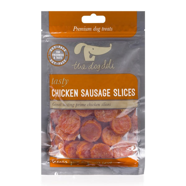 Petface Dog Deli 100g Chicken Sausage Slices - DeWaldens Garden Centre