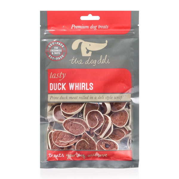 Petface Dog Deli 100g Duck Whirls - DeWaldens Garden Centre