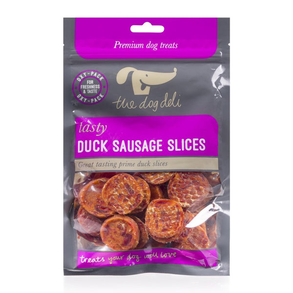 Petface Dog Deli 100g Duck Sausage Slices - DeWaldens Garden Centre