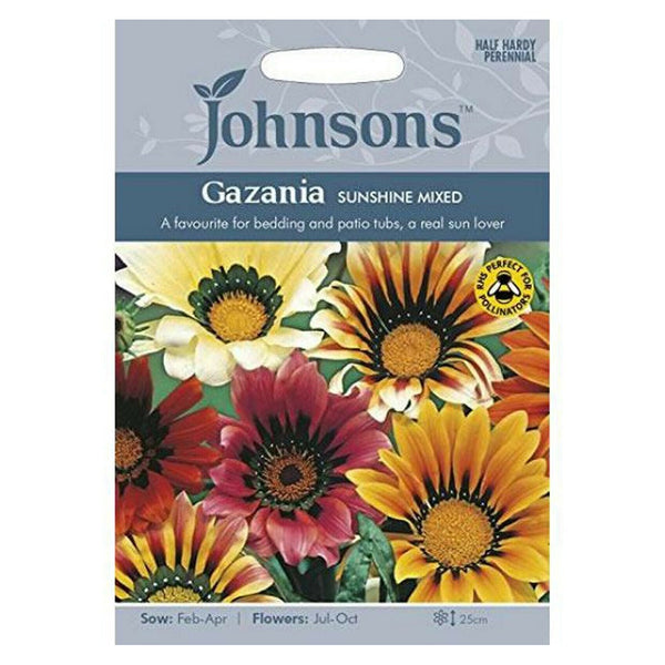 Johnsons Gazania Sunshine Mixed Seeds - DeWaldens Garden Centre