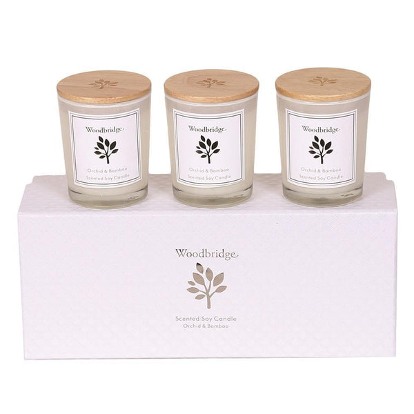 Woodbridge Set of 3 Soy Candles - DeWaldens Garden Centre