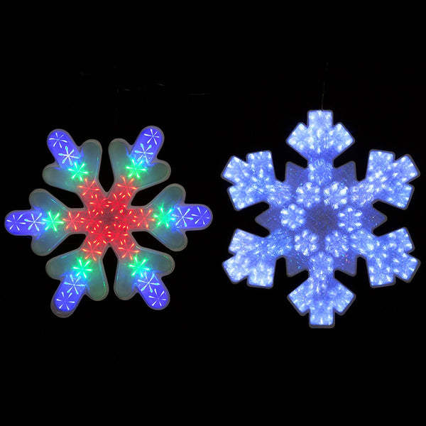 Snowtime LED Snowflake Silhouette - DeWaldens Garden Centre