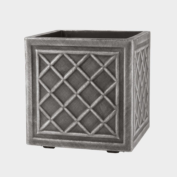 Stewarts Lead Effect Square Planter - DeWaldens Garden Centre