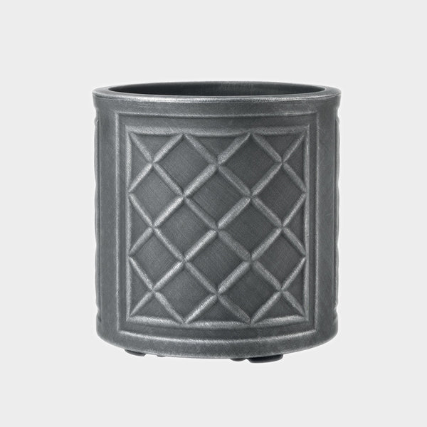 Stewarts Lead Effect Round Planter - DeWaldens Garden Centre
