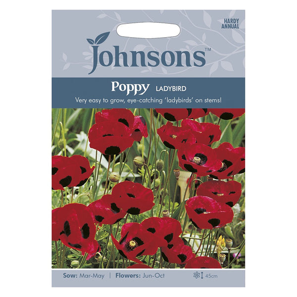 Johnsons Poppy Ladybird Seeds - DeWaldens Garden Centre