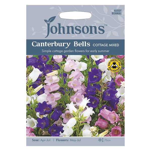 Johnsons Canterbury Bells Cottage Mixed Seeds - DeWaldens Garden Centre