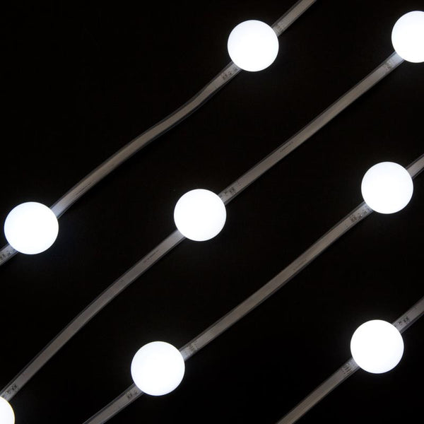 Snowtime LED Party Strip Lights | Ice White | 30 balls | DeWaldens Garden Centre