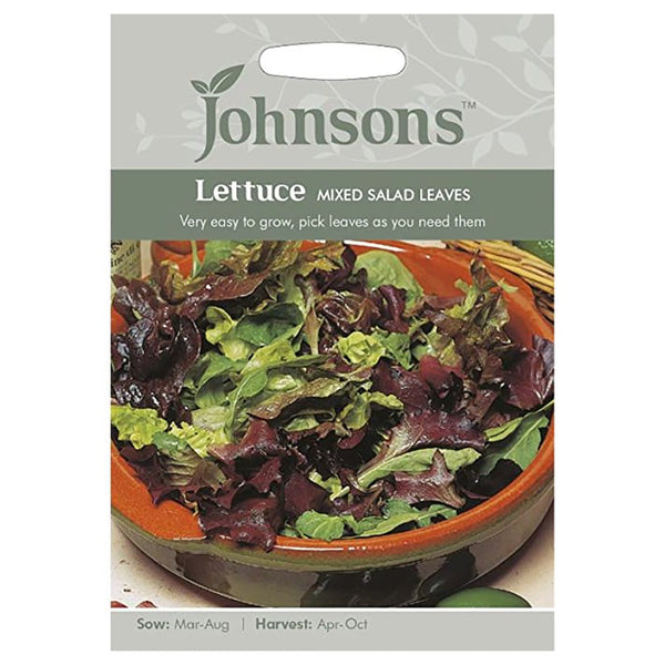 Johnsons Lettuce Mixed Salad Leaves Seeds - DeWaldens Garden Centre
