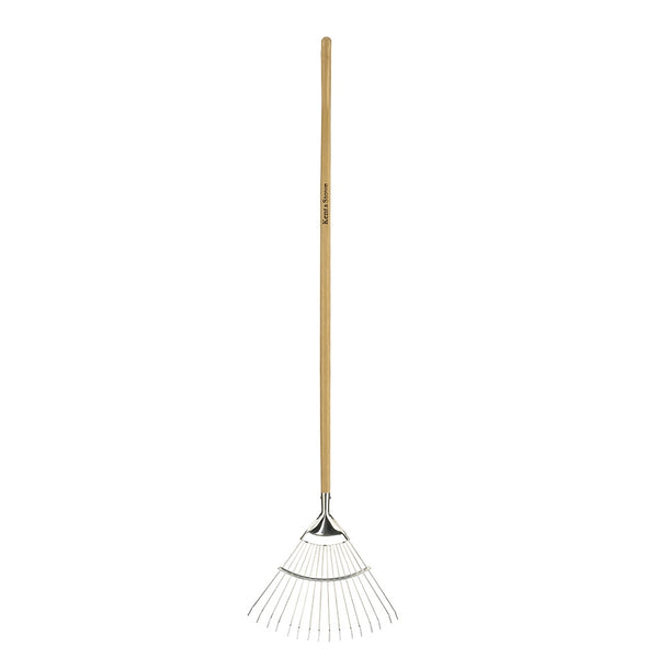 Kent & Stowe Stainless Steel Long Lawn & Leaf Rake | 170 cm | DeWaldens Garden Centre