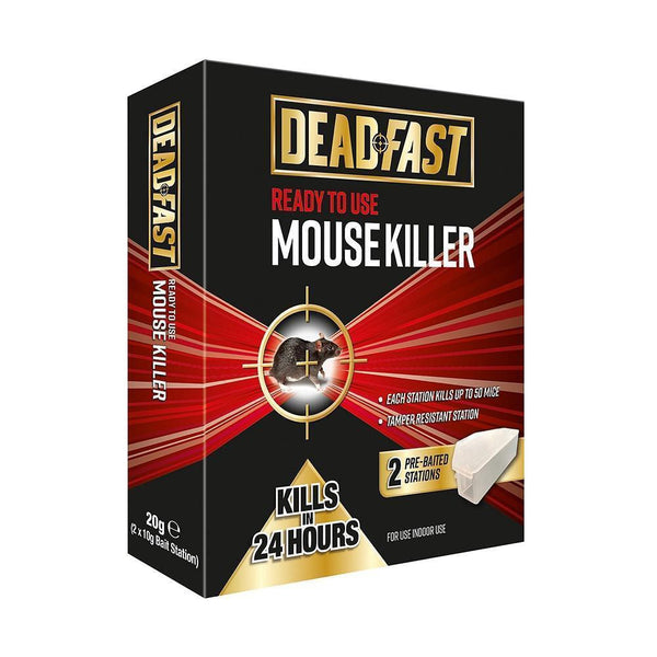 DeadFast Ready To Use Mouse Killer Bait Station - DeWaldens Garden Centre