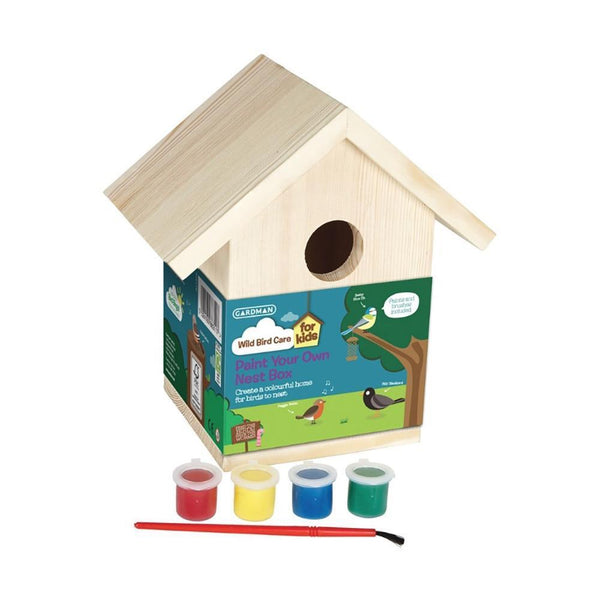 Gardman Paint Your Own Nestbox - DeWaldens Garden Centre