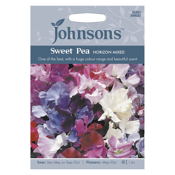 Johnsons Sweet Pea Horizon Mixed Seeds - DeWaldens Garden Centre