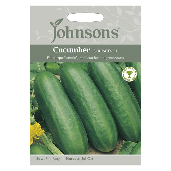 Johnsons Cucumber Socrates F1 Seeds - DeWaldens Garden Centre