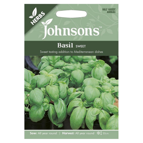Johnsons Basil Sweet Seeds - DeWaldens Garden Centre