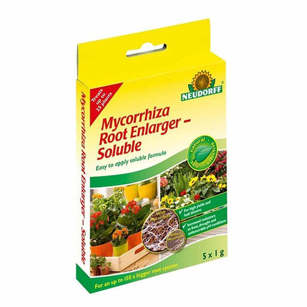Neudorff Mycorrhiza Root Enlarger Soluble 5 x 1g - DeWaldens Garden Centre