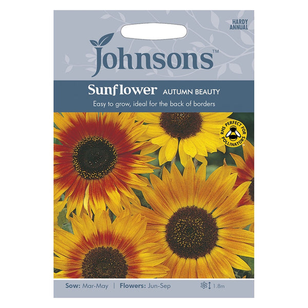 Johnsons Sunflower Autumn Beauty Seeds - DeWaldens Garden Centre