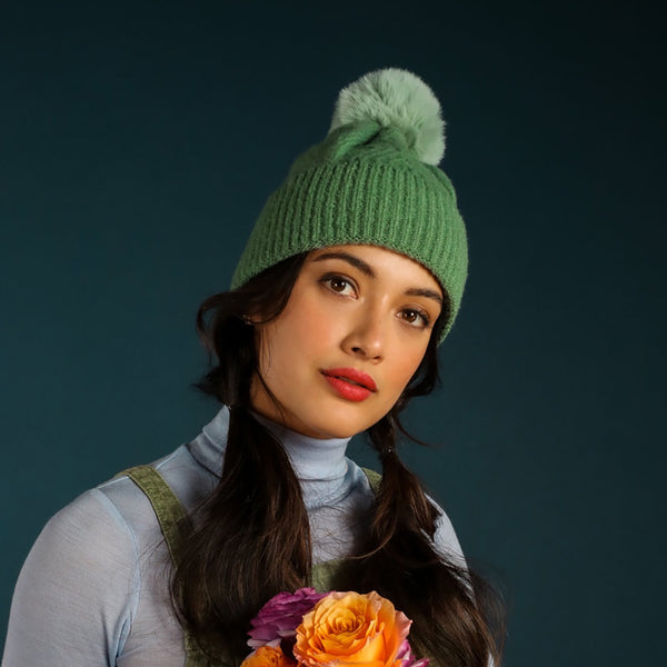 Powder Ingrid Bobble Hat - DeWaldens Garden Centre