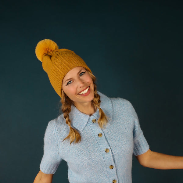 Powder Ingrid Bobble Hat - DeWaldens Garden Centre