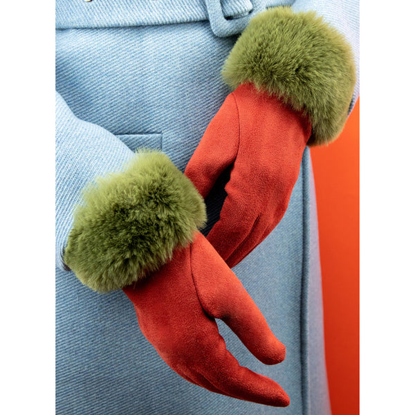 Powder Bettina Faux Suede Gloves - DeWaldens Garden Centre